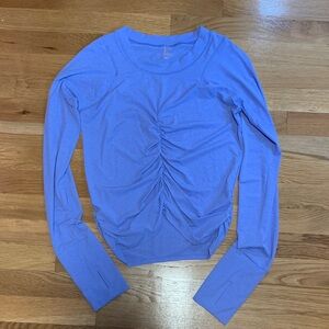 NWOT Free People Tempo Ruched Long Sleeve Top